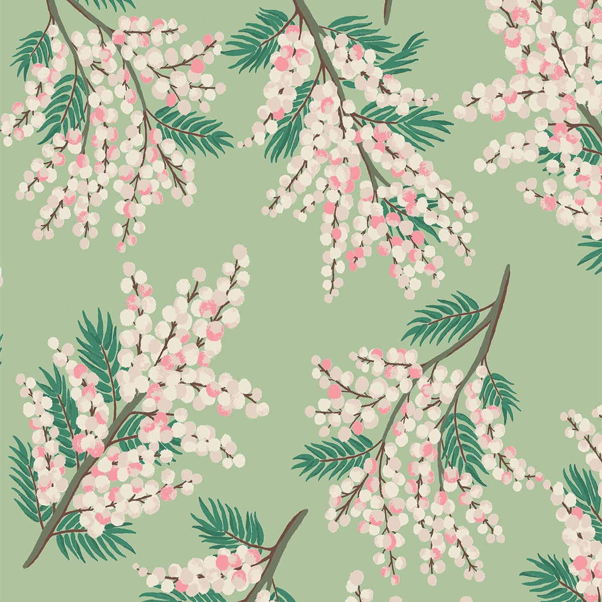 Product photograph of Cath Kidston Mimosa Flower Multi Roller Blind from Choice Furniture Superstore.